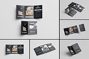 A5 Trifold Brochure Mockup, a Print Template by AKMAL STUDIO (Thumbnail 1 of 10)
