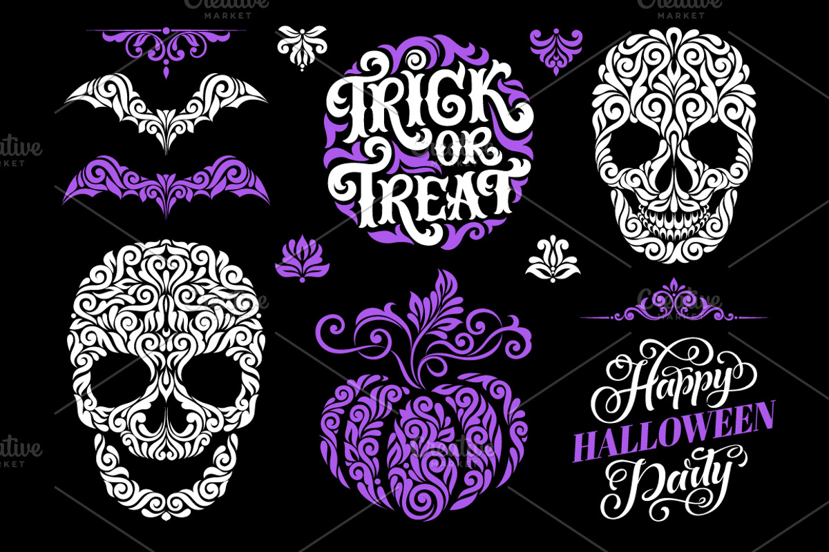 Halloween illustration | 13 elements, an Illustration by bariskina (Photo 3 of 4)