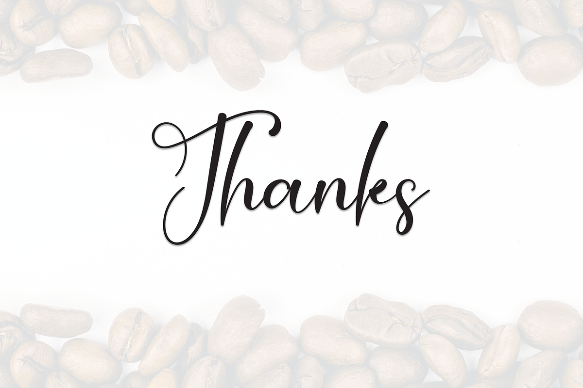 Coffee | Script Font, a Handwritten Font by Scratchones (Photo 9 of 9)