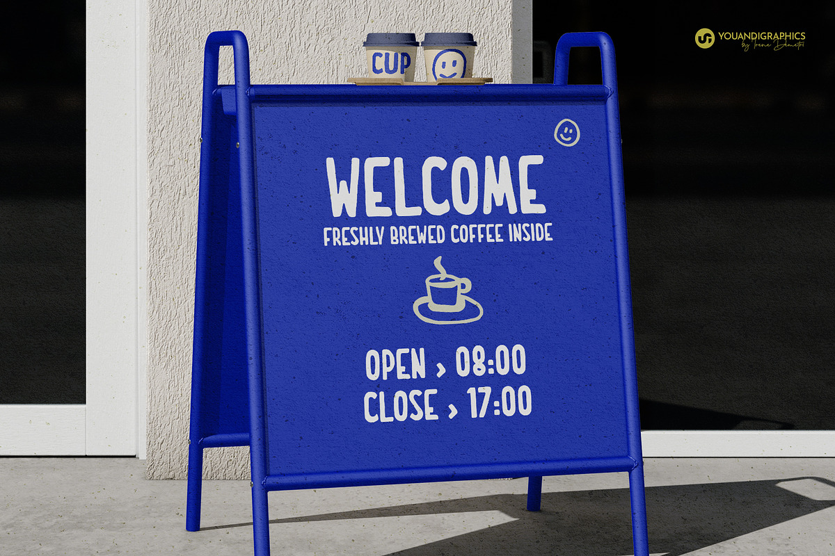 Crema Grotesk Handdrawn Font, a Handwritten Font by Youandigraphics (Photo 6 of 10)