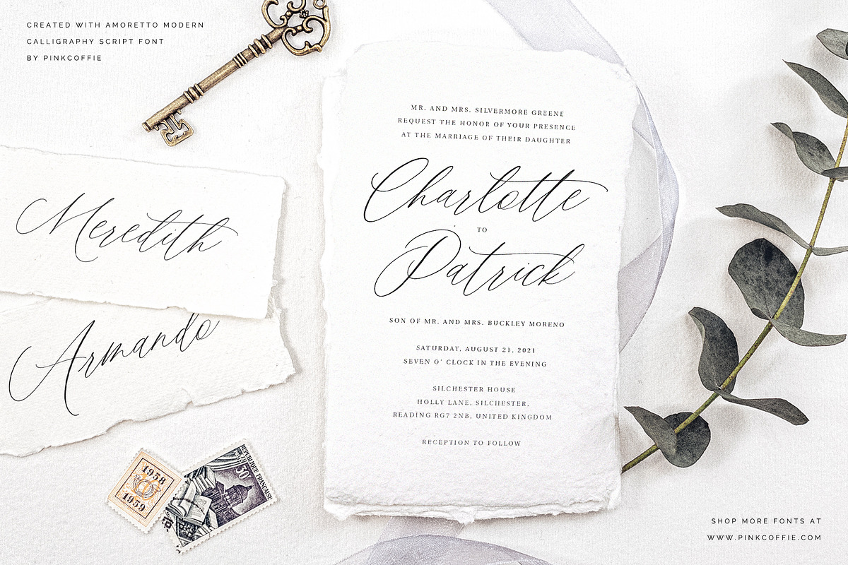 The Wedding Calligraphy Bundle, a Script Font by Pink Coffie (Photo 3 of 10)