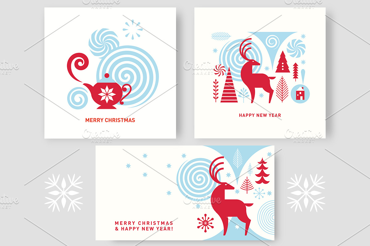 Modern Christmas Graphics & Cards, a Seasonal Illustration by lenlis (Photo 10 of 11)