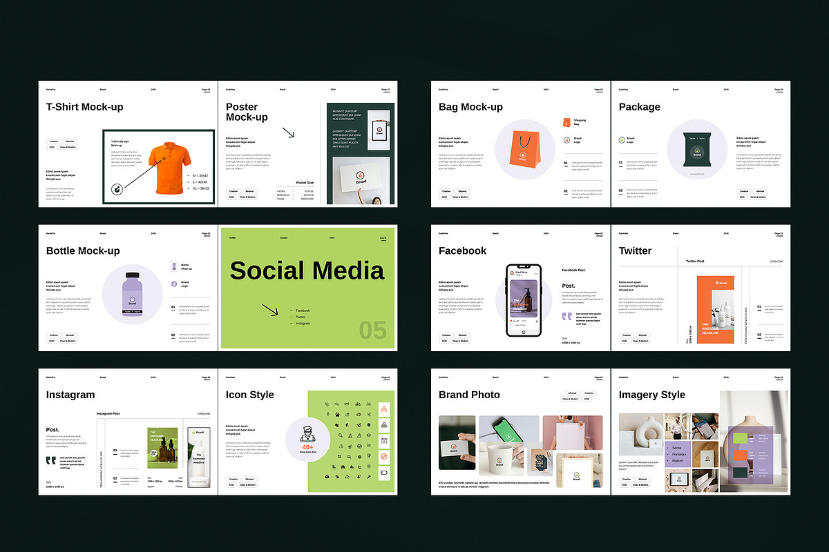 Brand Identity Guidelines Template, a Brochure Template by TemplateFolio-Shop (Photo 21 of 21)