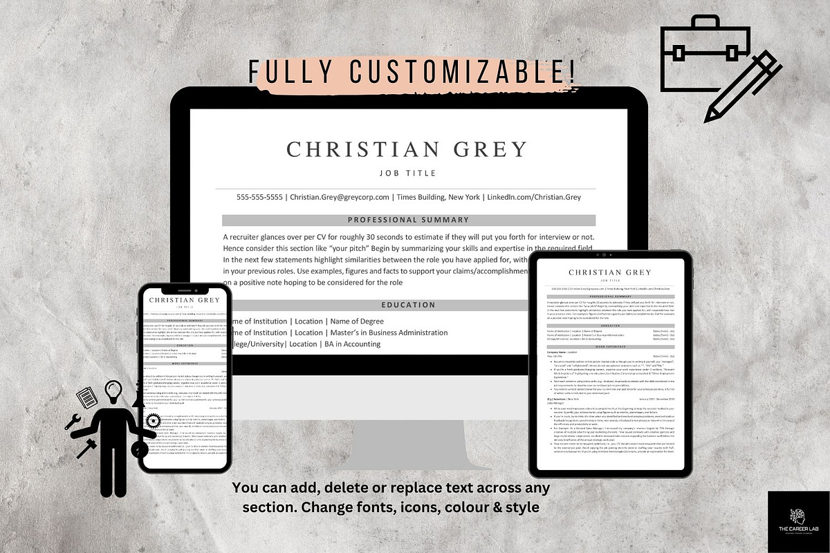 Resume/CV ATS Resume Template, a Resume Template by The Career Lab (Photo 7 of 11)