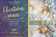 Christmas Mini Session Template, a Flyer Template by MixPixBox (Thumbnail 3 of 4)