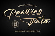 Rantting Tjinta - Handwritten Font, a Script Font by StringLabs (Thumbnail 1 of 9)