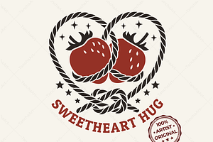 Sweetheart Hug Western SVG Lasso, a Graphic by TanchaArt