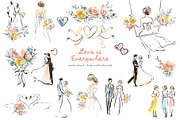 Whimsical Love Wedding Illustrations, an Illustration by Tinydew (Thumbnail 6 of 14)