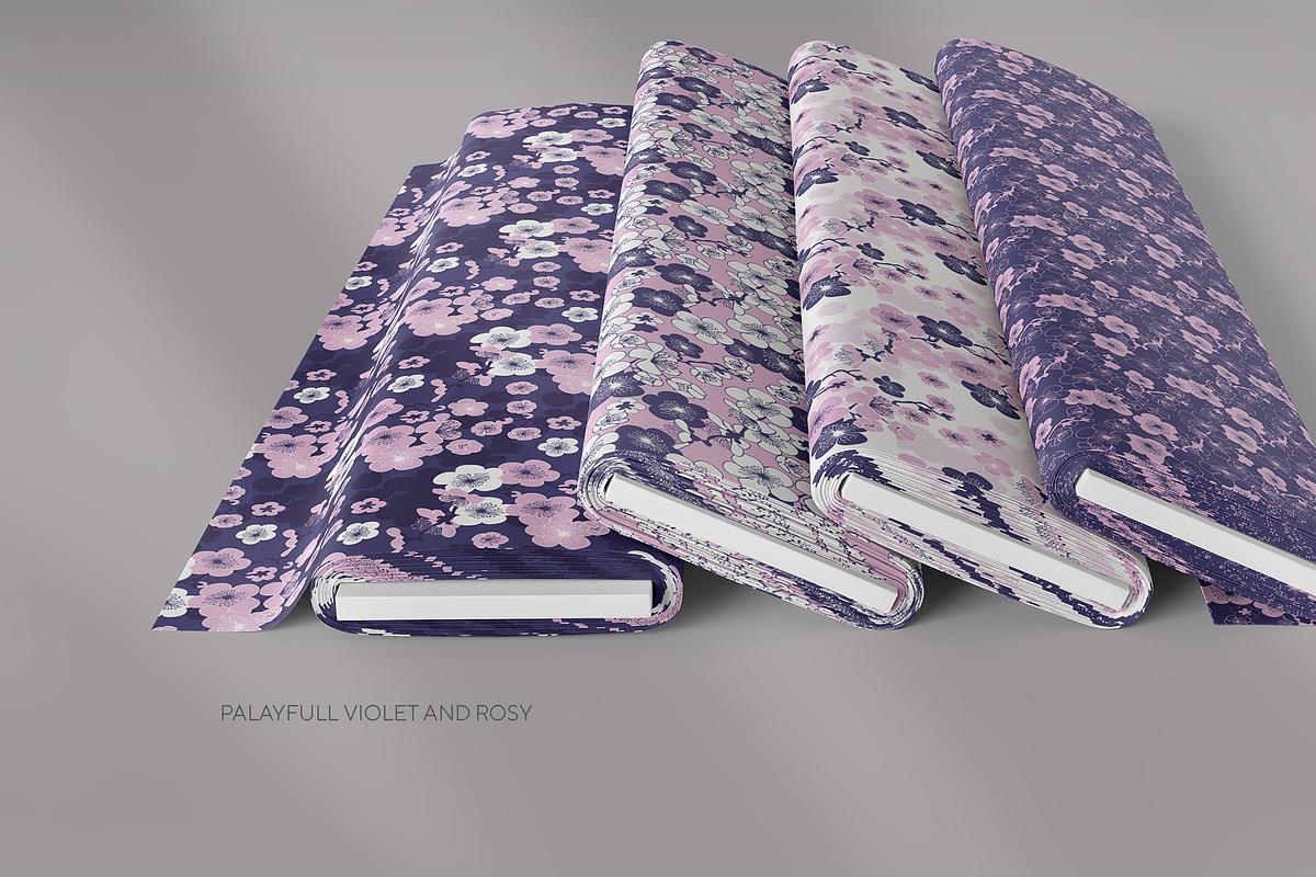 Classic Sakura Patterns Collection, a Pattern Graphic by Gala Patterns