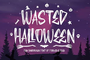 Wasted Halloween |Spooky Handwritten, a Font by Forberas Club