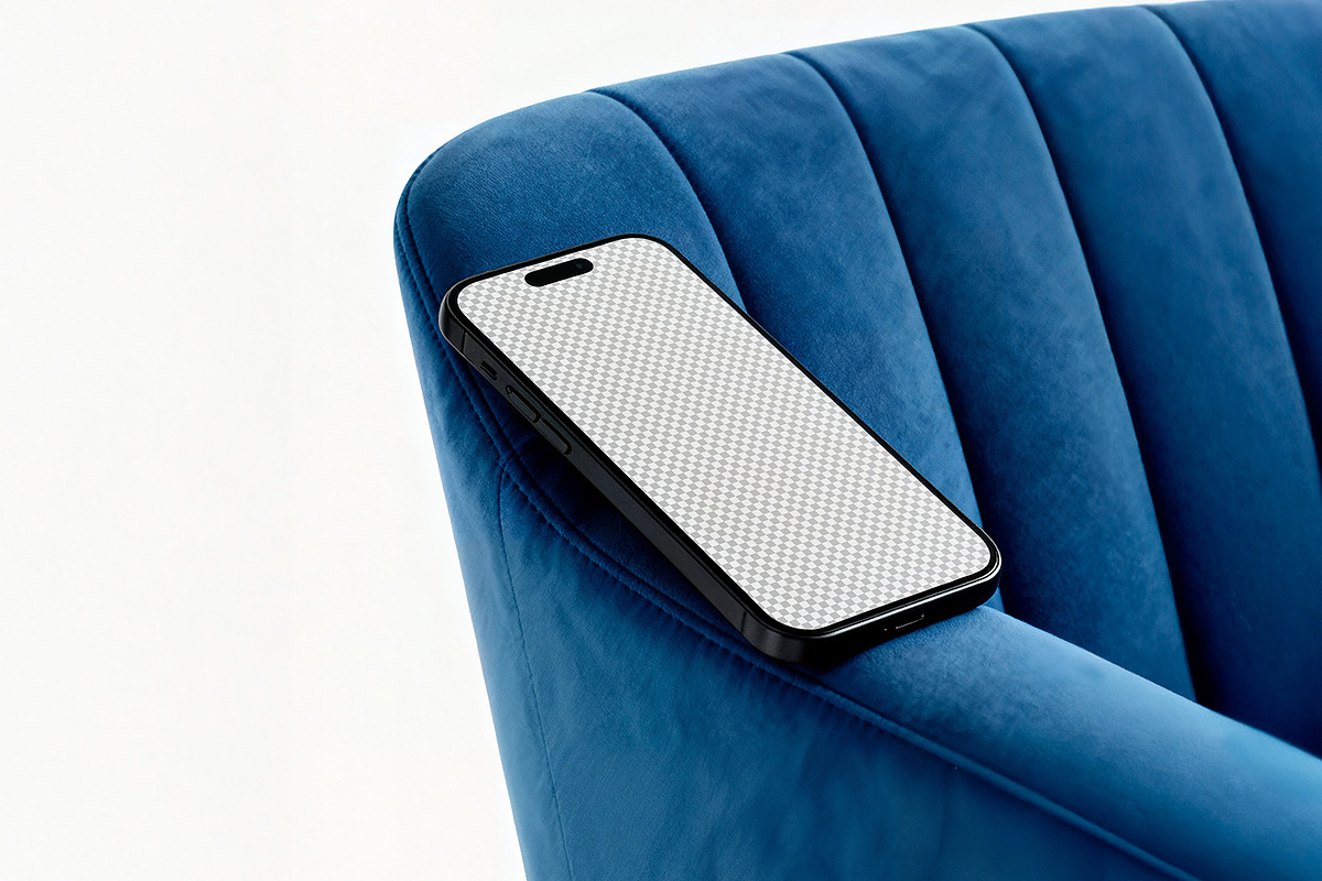 Phone Mockup Minimalist Velvety 16:9, an iPhone Mockup by rodrigofkaminski (Photo 2 of 3)