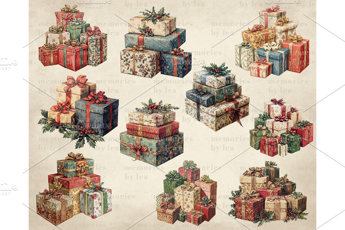 Christmas Present Clipart PNG, an Illustration by Memories By Lea (Photo 9 of 9)