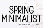 Spring Minimalist, a Sans Serif Font by InermediaSTUDIO (Thumbnail 1 of 8)