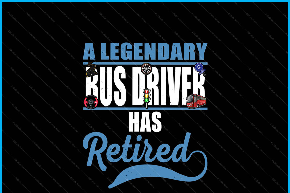 Retired Bus Driver Retirement SVG PNG