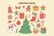 Retro Christmas Cartoon Characters, a Seasonal Illustration by Nadezhda Mikhailova (Thumbnail 7 of 14)