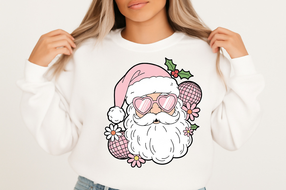 Retro Christmas, Groovy Santa Claus, an Illustration by Libby Wishes (Photo 8 of 8)