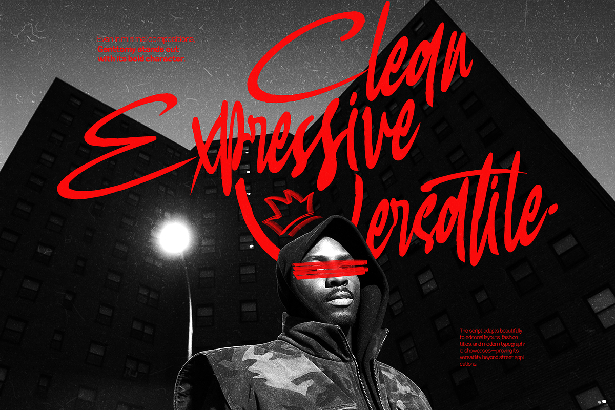 Genttomy - Street Brush Script, a Handwritten Font by Inviline.co (Photo 9 of 10)