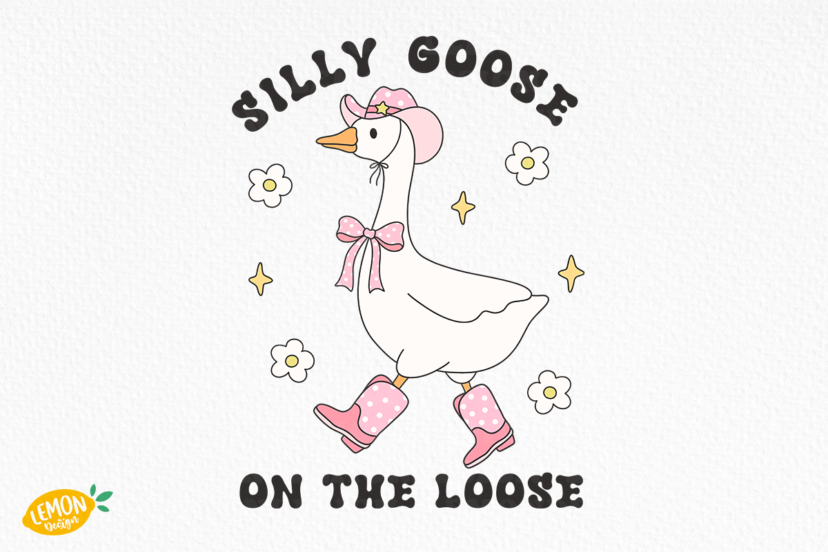 Retro Silly Goose PNG, an Animal Illustration by LemonDesign (Photo 6 of 13)