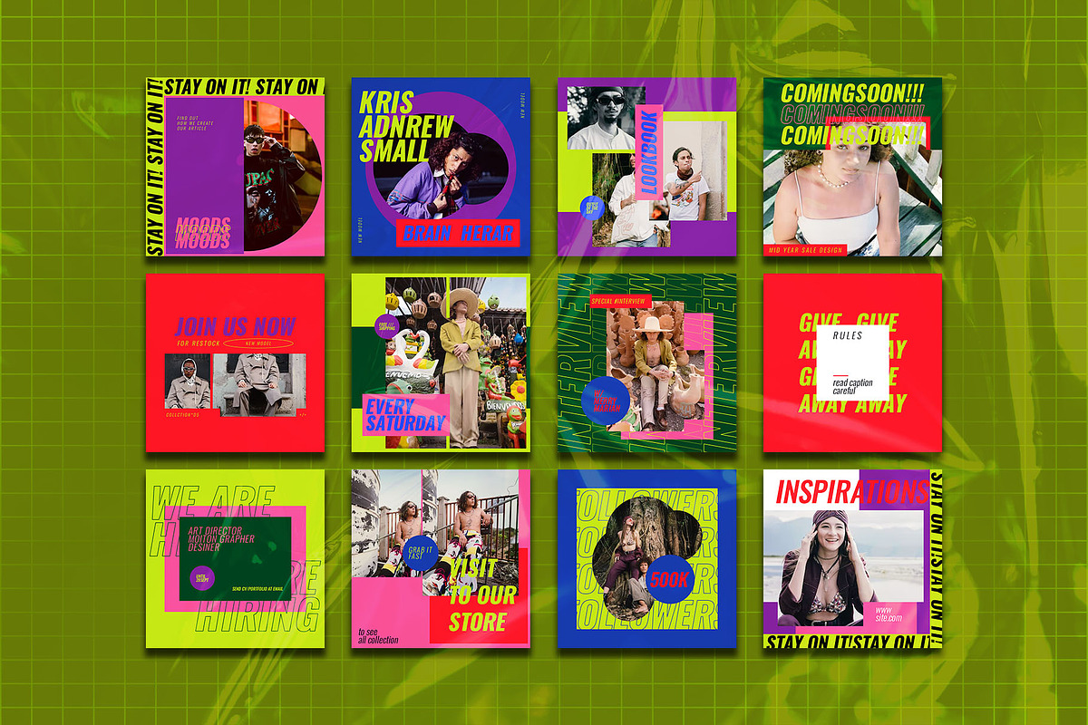 Fstvlpop Style Instagram | PSD, a Social Media Template by Azruca (Photo 2 of 6)