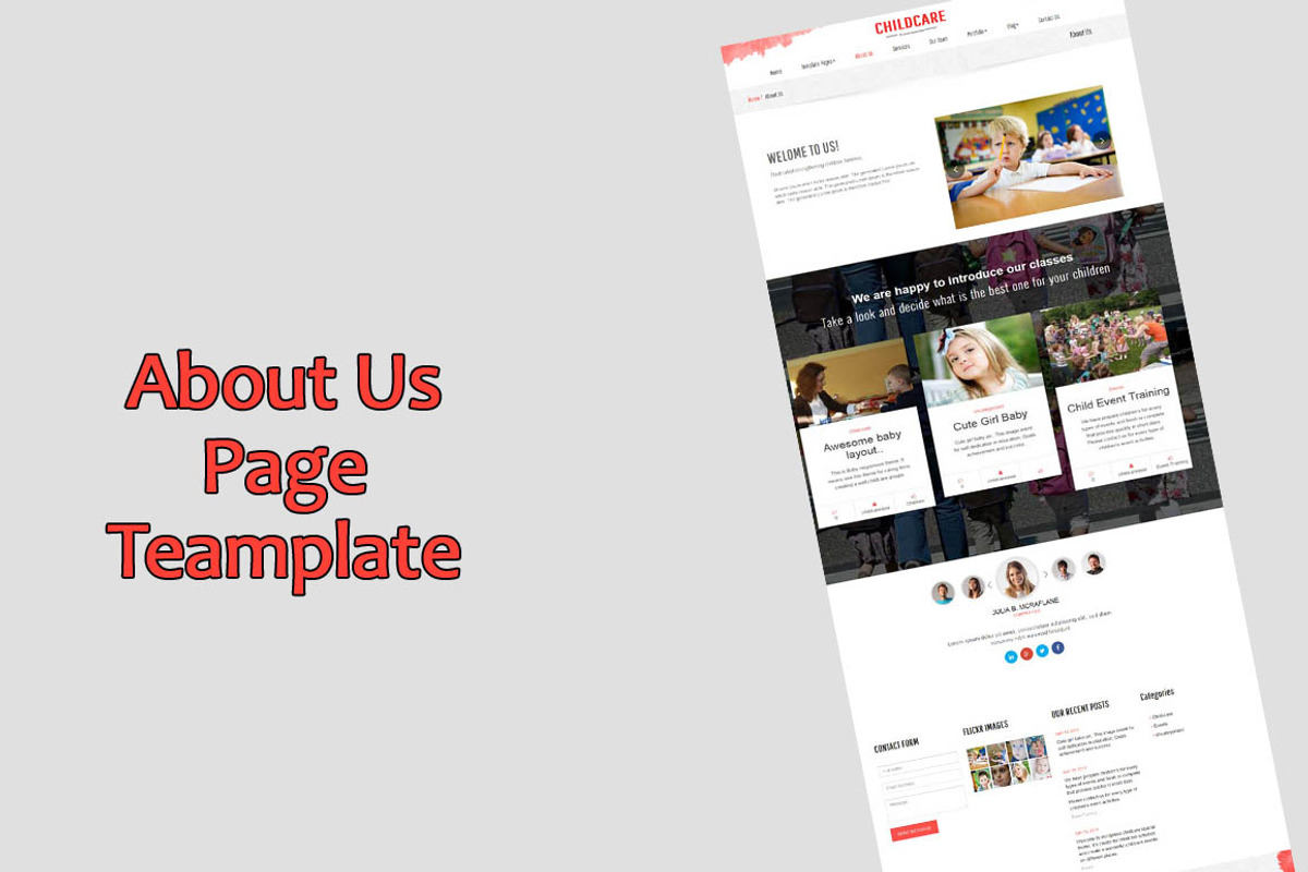 Childcare WordPress theme, a WordPress Template by ASIATHEMES (Photo 6 of 8)