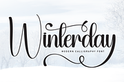 Winterday | Script Font, a Handwritten Font by Scratchones (Thumbnail 1 of 9)
