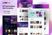NftPro – NFT Marketplace Template, an UI Kit Template by DesignsLab (Thumbnail 1 of 4)