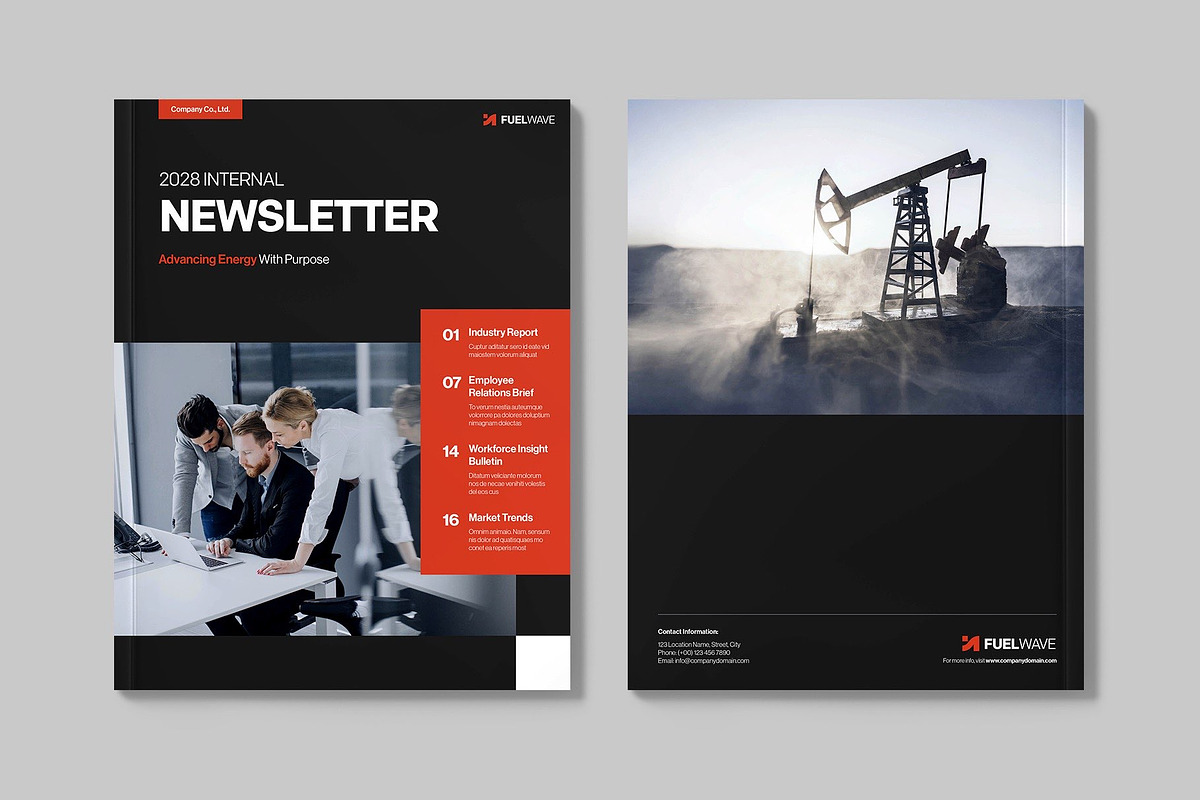 Newsletter Brochure Template, a Brochure Template by BrandPacks