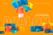 AVALON 3D Abstract Shapes v5, an Illustration by LEROY Design (Thumbnail 9 of 9)
