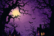 Spooky Silhouettes, a Background Graphic by Printable Treasure (Thumbnail 2 of 10)