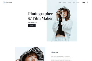 Alina - Photography Portfolio HTML