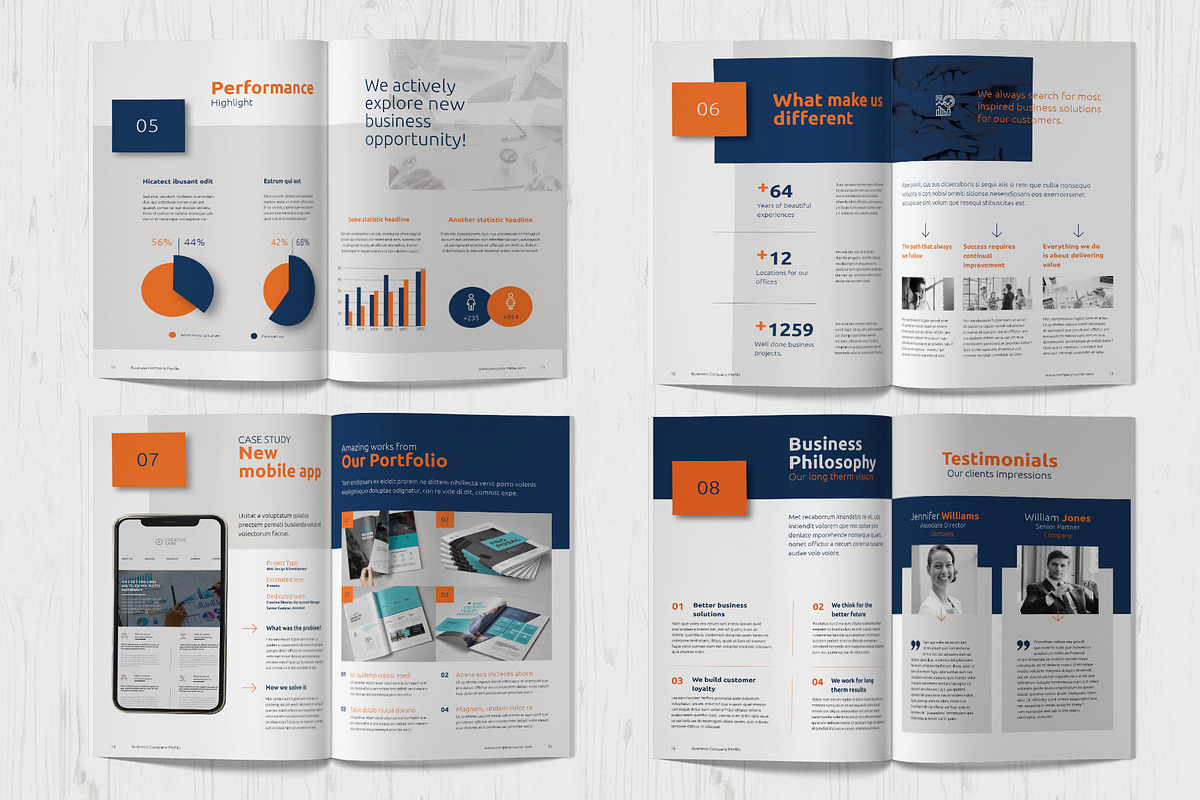Canva Business Brochure Template, a Marketing Template by Sabin (Photo 4 of 5)