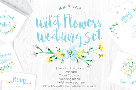 Wild Flowers Wedding Set