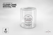 Clear Cans with Pull Tabs Mockup, a Packaging Mockup by INCDesign (Thumbnail 9 of 15)