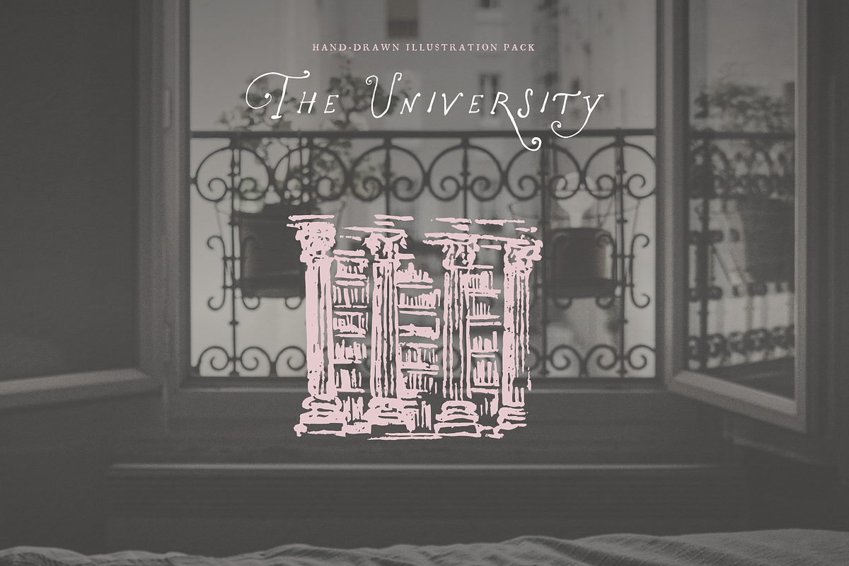 University Clipart, College Vectors, an Education Illustration by The October Creative (Photo 6 of 13)