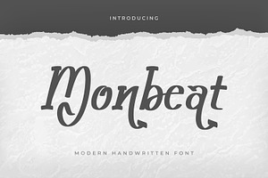 Monbeat - Modern Handwritten Script