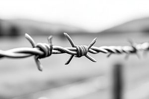 Close up of barbed wire, a Background Photo by MistyDay