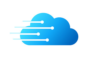 Cloud Computing Logo, a Branding & Logo Template by Rhealea_Design
