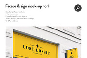 50 sign facade signboard logo mock, a Product Mockup by PrintPixel (Thumbnail 3 of 53)
