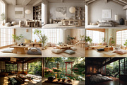 Aesthetic Japandi Home Interiors, an Architecture Photo by HipFonts (Thumbnail 7 of 11)