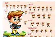 Liam 2D Game Sprites, an Illustration by DionArtworks (Thumbnail 2 of 3)