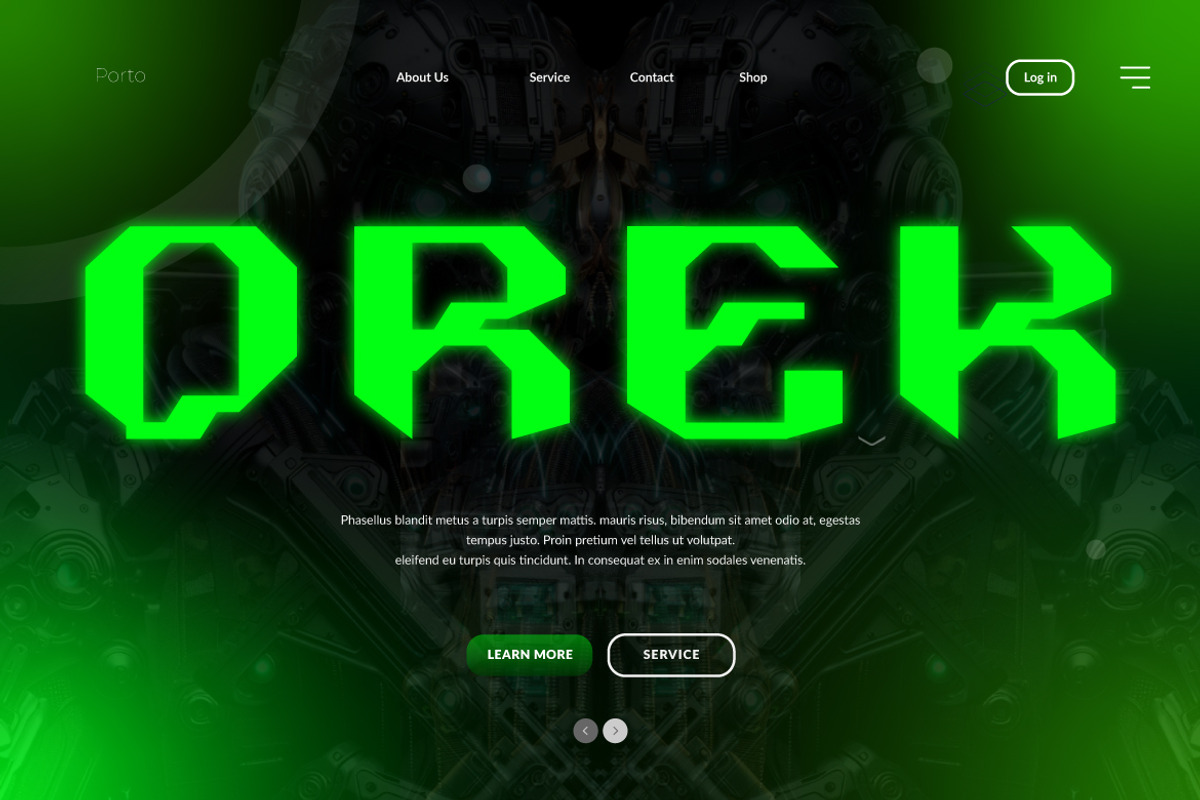 Orek Futuristic Display Font, a Sans Serif Font by kangfont Studio (Photo 5 of 11)