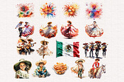 Cinco de Mayo Clipart, a Seasonal Illustration by PaintPixelCo (Thumbnail 3 of 12)