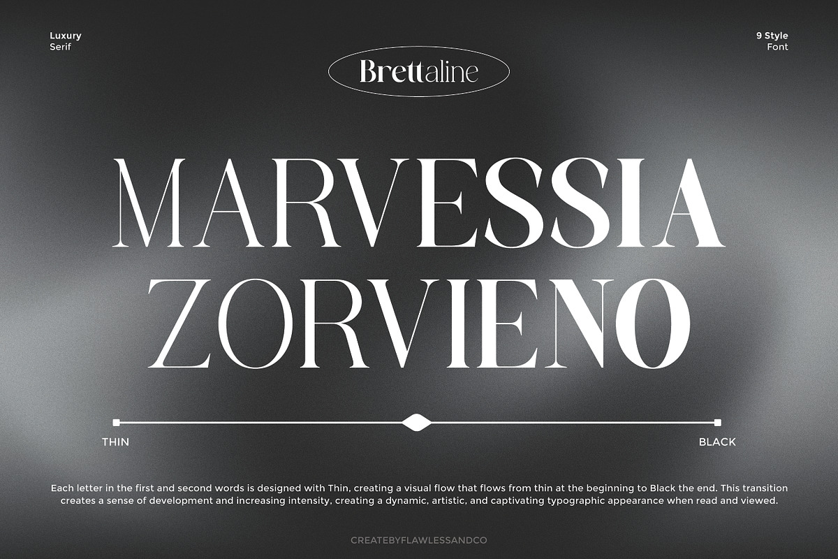 Brettaline - Family Serif Font, a Serif Font by Flawless And Co (Photo 2 of 10)