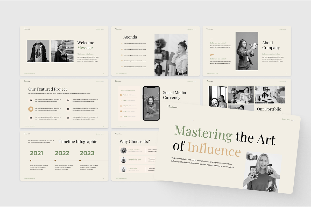 Clean & Minimal Business Powerpoint, a Presentation Template by SquidPixey (Photo 2 of 6)