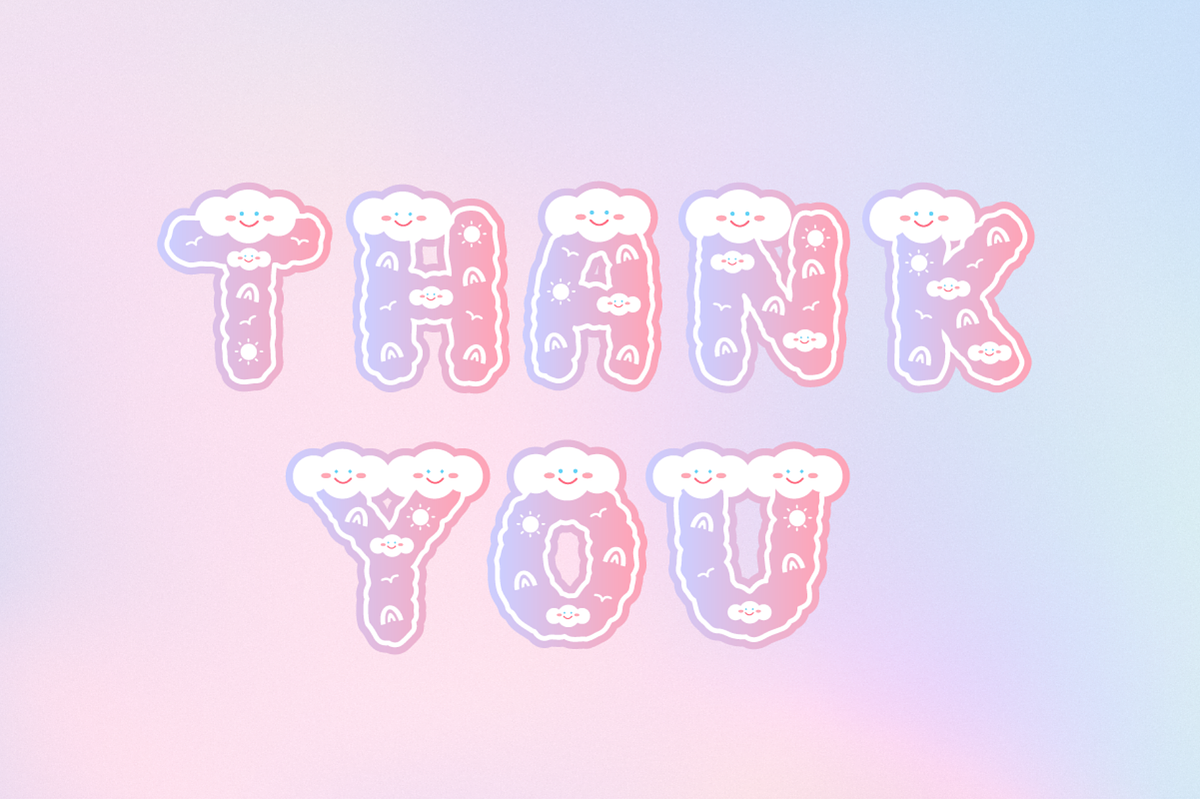 Rainbow Sweet - SVG Color Cute Font, a Symbol Font by Kanink Studio (Photo 8 of 8)