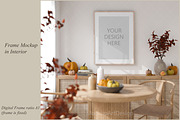 Frame Mockup, Fall Interior Mockup, a Household Mockup by MockupArtDesign (Thumbnail 2 of 4)