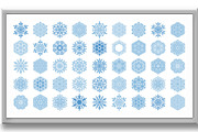 Set of Round Snowflakes With Winter, an Object Illustration by FineArtStudio (Thumbnail 3 of 3)