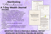 Manifesting Abundance: 7-Day Journal, a Stationery Template by Raven&RoseStudio (Thumbnail 3 of 4)