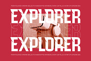 Chiteror Futuristic Display Font, a Sans Serif Font by timelesstype.co (Thumbnail 7 of 20)