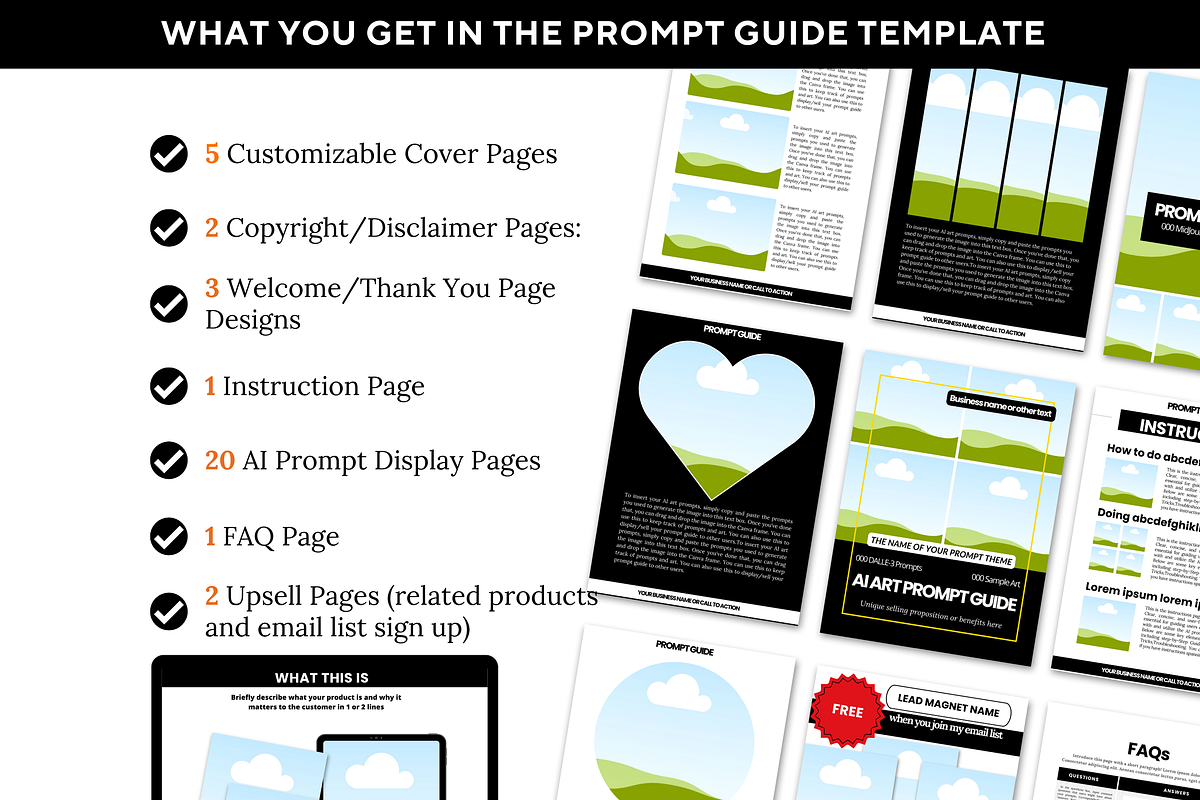 AI art prompt guide template bundle, a Presentation Template by Sellers Resource Hub (Photo 3 of 4)